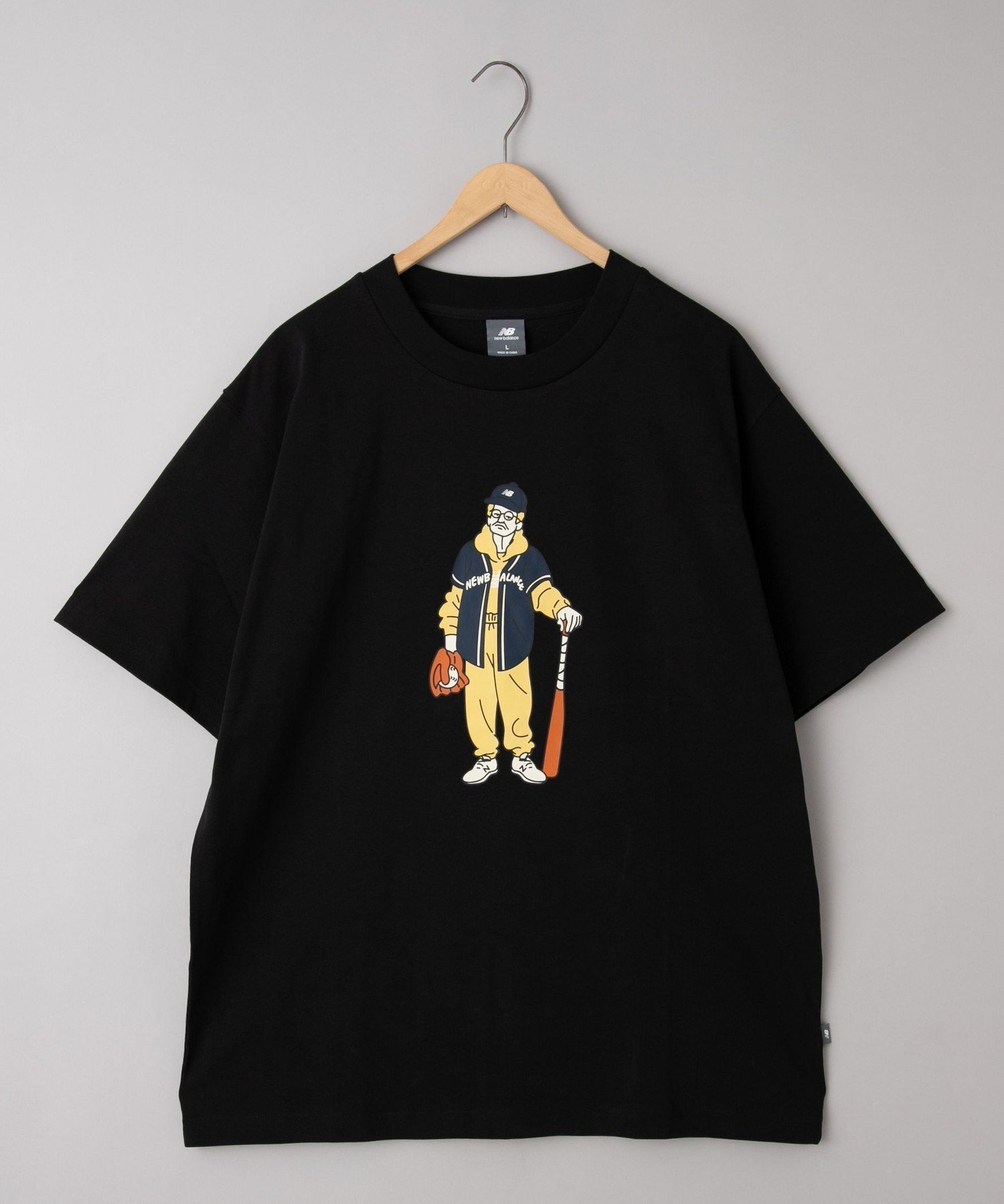 【コーエン/COEN】のNew Balance(ニューバランス)別注Granny Baseball Tシャツ 大人の最旬トレンドファッション＆コーディネート founy(ファウニー) 　ファッション　Fashion　レディースファッション　Fashion for Women　トップス・カットソー　Cut & Sew Tops　シャツ・ブラウス・オフィスカジュアル　Elegant Blouses & Button-Ups　ロングTシャツ・Tシャツ　Longline T-Shirts & Tees　インナー　Innerwear　グラフィック　Graphic, Graphic Design　シンプル　Simple, Minimal　バランス　Balance, Style Balance　プリント　Print, Printed Pattern　別注　Limited Edition, Custom Order　モチーフ　Motif, Design Theme　 other-1|ID: prp329100004979787 ipo3291000000037315198