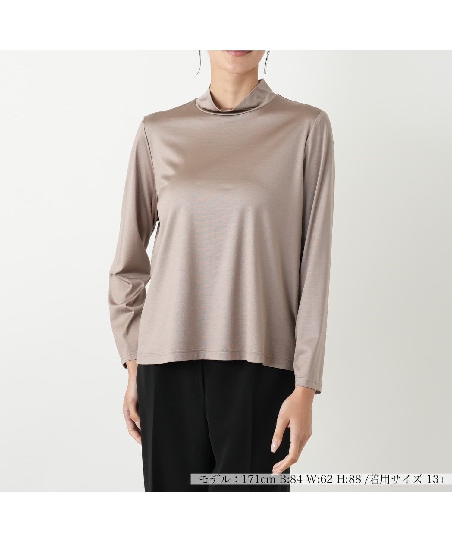 【レリアンプラスハウス/Leilian PLUS HOUSE】の【店舗人気】【ウォッシャブル】ハイネックカットソー インテリア・キッズ・メンズ・レディースファッション・服の通販 founy(ファウニー) 　ファッション　Fashion　レディースファッション　Fashion for Women　トップス・カットソー　Cut & Sew Tops　カットソー・ベーシックTシャツ　Cut-and-Sewn Tops / Stretch Tees & Basics　インナー　Innerwear　ウォッシャブル　Machine Washable　カーディガン　Cardigan, Knitwear　シンプル　Simple, Minimal　ジャケット　Jacket, Outerwear　ポケット　Pocket, Pocket Detail　人気　Popular, Best Seller　無地　Plain, Solid Color　秋　Autumn　長袖　Long Sleeve, Full Sleeve　ブラウン|ID: prp329100004979802 ipo3291000000037315291