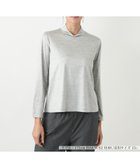 【レリアンプラスハウス/Leilian PLUS HOUSE】の【店舗人気】【ウォッシャブル】ハイネックカットソー 大人の最旬トレンドファッション＆コーディネート founy(ファウニー) ファッション Fashion レディースファッション Fashion for Women トップス・カットソー Cut & Sew Tops カットソー・ベーシックTシャツ Cut-and-Sewn Tops / Stretch Tees & Basics インナー Innerwear ウォッシャブル Machine Washable カーディガン Cardigan, Knitwear シンプル Simple, Minimal ジャケット Jacket, Outerwear ポケット Pocket, Pocket Detail 人気 Popular, Best Seller 無地 Plain, Solid Color 秋 Autumn 長袖 Long Sleeve, Full Sleeve thumbnail ライトグレー|ID: prp329100004979802 ipo3291000000037315293