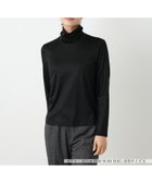 【レリアン/LEILIAN】のシルク混タートルネックカットソー 大人の最旬トレンドファッション＆コーディネート founy(ファウニー) ファッション Fashion レディースファッション Fashion for Women トップス・カットソー Cut & Sew Tops カットソー・ベーシックTシャツ Cut-and-Sewn Tops / Stretch Tees & Basics タートルネック・ハイネックトップス Turtlenecks & High-Neck Tops インナー Innerwear ウォッシャブル Machine Washable エレガント 上品 Elegant カットソー Cut and Sewn Top シルク Silk, 100% Silk ジャケット Jacket, Outerwear フィット Fit, Slim Fit ポケット Pocket, Pocket Detail 秋 Autumn thumbnail ブラック|ID: prp329100004979811 ipo3291000000037315347
