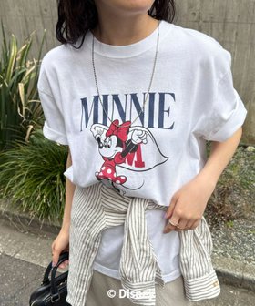【フレディ&グロスター/FREDY&GLOSTER】の【GOOD ROCK SPEED/グッドロックスピード】MINNIE半袖Tシャツ 大人の最旬トレンドファッション＆コーディネート founy(ファウニー) ファッション Fashion レディースファッション Fashion for Women トップス・カットソー Cut & Sew Tops シャツ・ブラウス・オフィスカジュアル Elegant Blouses & Button-Ups ロングTシャツ・Tシャツ Longline T-Shirts & Tees ウォッシュ Washed Finish ヴィンテージ Vintage Style グラフィック Graphic, Graphic Design シンプル Simple, Minimal デニム Denim, Jeans Material プリント Print, Printed Pattern ボトム Bottoms, Lower Wear 半袖 Short Sleeve, Half Sleeve リラックス Relax, Relaxed Fit おすすめ Recommended / Our Picks 2026年 2026 2026春夏・S/S Spring/Summer 2026 SS26 |ID:prp329100004979819