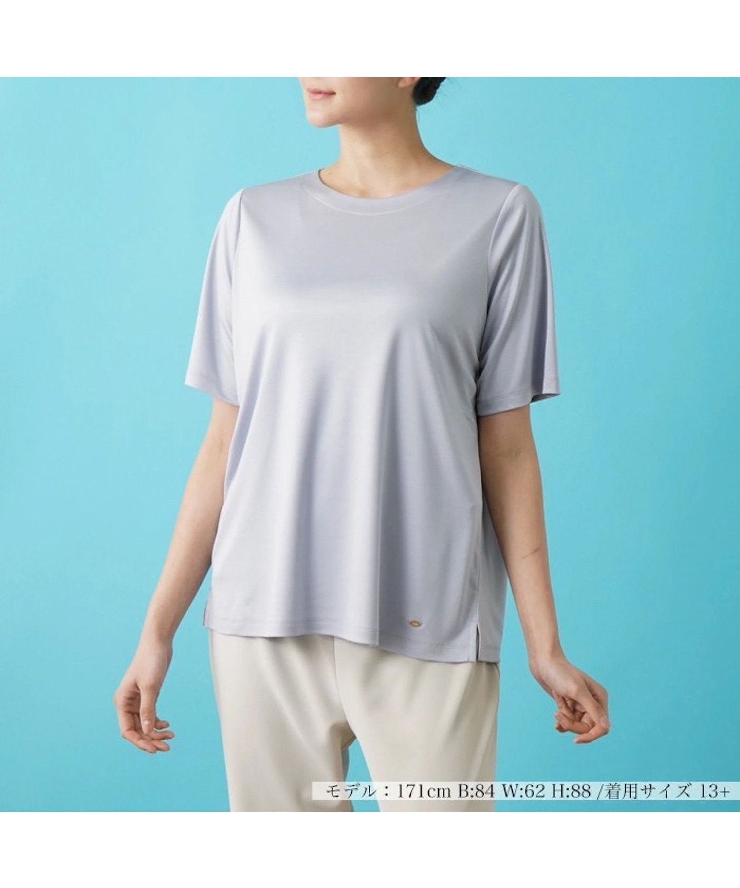 【レリアンプラスハウス/Leilian PLUS HOUSE】のシルク100%半袖カットソー 大人の最旬トレンドファッション＆コーディネート founy(ファウニー) 　ファッション　Fashion　レディースファッション　Fashion for Women　トップス・カットソー　Cut & Sew Tops　カットソー・ベーシックTシャツ　Cut-and-Sewn Tops / Stretch Tees & Basics　インナー　Innerwear　ウォッシャブル　Machine Washable　カットソー　Cut and Sewn Top　シルク　Silk, 100% Silk　シンプル　Simple, Minimal　ジャケット　Jacket, Outerwear　フィット　Fit, Slim Fit　プレーン　Plain, Simple　ポケット　Pocket, Pocket Detail　リラックス　Relax, Relaxed Fit　ループ　Loop, Loop Knit　エレガント 上品　Elegant　半袖　Short Sleeve, Half Sleeve　夏　Summer　 other-1|ID: prp329100004979830 ipo3291000000037315423