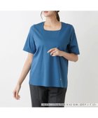【レリアンプラスハウス/Leilian PLUS HOUSE】のスクエアネックTシャツ 大人の最旬トレンドファッション＆コーディネート founy(ファウニー) ファッション Fashion レディースファッション Fashion for Women トップス・カットソー Cut & Sew Tops シャツ・ブラウス・オフィスカジュアル Elegant Blouses & Button-Ups ロングTシャツ・Tシャツ Longline T-Shirts & Tees インナー Innerwear ウォッシャブル Machine Washable カットソー Cut and Sewn Top シンプル Simple, Minimal ジーンズ Jeans, Denim Pants スクエア Square, Square Shape デコルテ Décolleté, Neckline ポケット Pocket, Pocket Detail 秋 Autumn thumbnail ロイヤルブルー|ID: prp329100004979833 ipo3291000000037315434