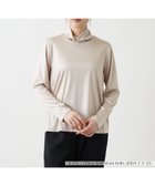 【レリアンプラスハウス/Leilian PLUS HOUSE】の【店頭人気】タートルネックカットソー【シルク混】 大人の最旬トレンドファッション＆コーディネート founy(ファウニー) ファッション Fashion レディースファッション Fashion for Women トップス・カットソー Cut & Sew Tops カットソー・ベーシックTシャツ Cut-and-Sewn Tops / Stretch Tees & Basics タートルネック・ハイネックトップス Turtlenecks & High-Neck Tops ウォッシャブル Machine Washable エレガント 上品 Elegant シルク Silk, 100% Silk ジャケット Jacket, Outerwear ストレッチ Stretch, Stretchy Fabric ドレープ Drape, Draping Fabric ベーシック Basic, Essential ポケット Pocket, Pocket Detail 人気 Popular, Best Seller 秋 Autumn thumbnail ライトベージュ|ID: prp329100004979834 ipo3291000000037315443