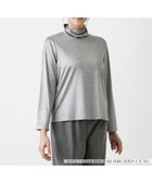 【レリアンプラスハウス/Leilian PLUS HOUSE】の【店頭人気】タートルネックカットソー【シルク混】 大人の最旬トレンドファッション＆コーディネート founy(ファウニー) ファッション Fashion レディースファッション Fashion for Women トップス・カットソー Cut & Sew Tops カットソー・ベーシックTシャツ Cut-and-Sewn Tops / Stretch Tees & Basics タートルネック・ハイネックトップス Turtlenecks & High-Neck Tops ウォッシャブル Machine Washable エレガント 上品 Elegant シルク Silk, 100% Silk ジャケット Jacket, Outerwear ストレッチ Stretch, Stretchy Fabric ドレープ Drape, Draping Fabric ベーシック Basic, Essential ポケット Pocket, Pocket Detail 人気 Popular, Best Seller 秋 Autumn thumbnail グレー|ID: prp329100004979834 ipo3291000000037315446