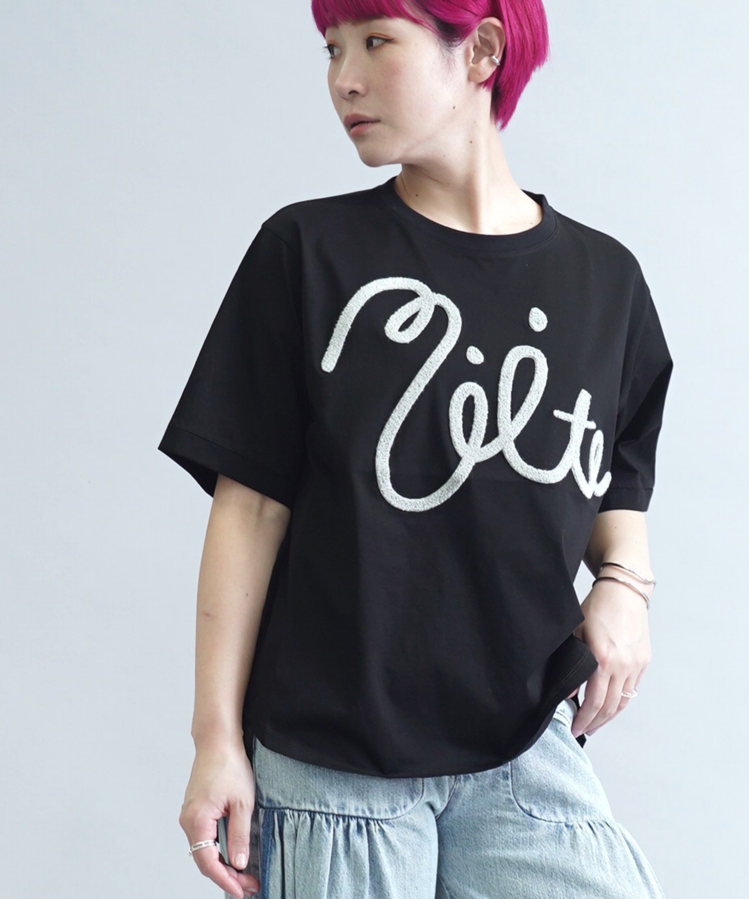 【ミーテ/miite】のmiiteロゴさがら刺 ドッキングプルオーバー インテリア・キッズ・メンズ・レディースファッション・服の通販 founy(ファウニー) 　ファッション　Fashion　レディースファッション　Fashion for Women　トップス・カットソー　Cut & Sew Tops　カジュアルプルオーバー・ニットトップス　Pullovers & Knit Tops / Casual Pullovers　イタリア　Italy　カットソー　Cut and Sewn Top　カフス　Cuff Design　シンプル　Simple, Minimal　スリット　Slit, Slit Detail　デニム　Denim, Jeans Material　ドッキング　Docking, Mixed Material　バランス　Balance, Style Balance　ボトム　Bottoms, Lower Wear　リラックス　Relax, Relaxed Fit　ワイド　Wide, Wide Fit　ワーク　Workwear, Utility Style　おすすめ　Recommended / Our Picks　夏　Summer　カーキ|ID: prp329100004979837 ipo3291000000037315458