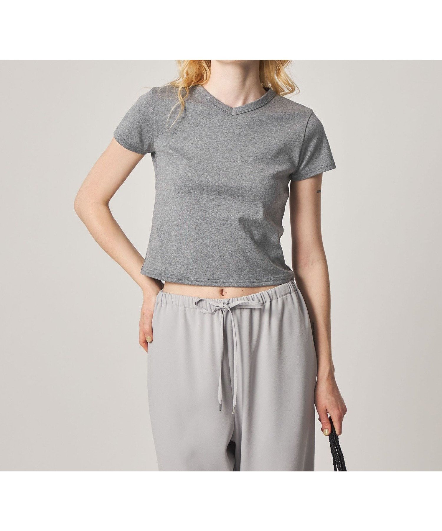【ビューティ&ユース ユナイテッドアローズ/BEAUTY&YOUTH / UNITED ARROWS】のSteven Alan コットン フライス Tシャツ インテリア・キッズ・メンズ・レディースファッション・服の通販 founy(ファウニー) 　ファッション　Fashion　レディースファッション　Fashion for Women　トップス・カットソー　Cut & Sew Tops　シャツ・ブラウス・オフィスカジュアル　Elegant Blouses & Button-Ups　ロングTシャツ・Tシャツ　Longline T-Shirts & Tees　おすすめ　Recommended / Our Picks　アメリカン　American Style　コンパクト　Compact, Small Size　シンプル　Simple, Minimal　ニューヨーク　New York, NYC Style　MD.GRAY|ID: prp329100004979848 ipo3291000000037315502