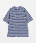 【ユナイテッドアローズ/UNITED ARROWS】のCGS. オーガニックコットン ボーダー 1ポケット Tシャツ 大人の最旬トレンドファッション＆コーディネート founy(ファウニー) ファッション Fashion レディースファッション Fashion for Women トップス・カットソー Cut & Sew Tops シャツ・ブラウス・オフィスカジュアル Elegant Blouses & Button-Ups ロングTシャツ・Tシャツ Longline T-Shirts & Tees インナー Innerwear ボーダー Border, Stripe ポケット Pocket, Pocket Detail アウトレット Outlet / Clearance thumbnail TURQUOISE|ID: prp329100004979853 ipo3291000000037315523