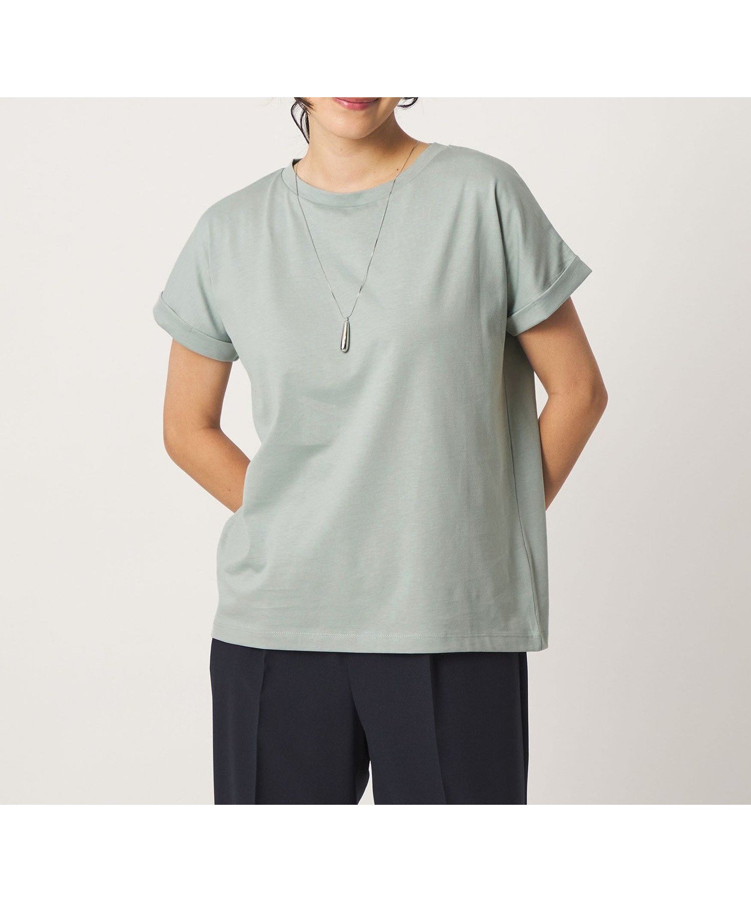 【ユナイテッドアローズ/UNITED ARROWS】のテンジク クルーネック Tシャツ A DAY IN THE LIFE インテリア・キッズ・メンズ・レディースファッション・服の通販 founy(ファウニー) 　ファッション　Fashion　レディースファッション　Fashion for Women　トップス・カットソー　Cut & Sew Tops　シャツ・ブラウス・オフィスカジュアル　Elegant Blouses & Button-Ups　ロングTシャツ・Tシャツ　Longline T-Shirts & Tees　インナー　Innerwear　シンプル　Simple, Minimal　ジャケット　Jacket, Outerwear　トレンド　Trend, Trending Now　バランス　Balance, Style Balance　ベーシック　Basic, Essential　ボーダー　Border, Stripe　半袖　Short Sleeve, Half Sleeve　アウトレット　Outlet / Clearance　夏　Summer　エレガント 上品　Elegant　ビジネス 仕事 通勤　Business / Work / Commuting　LIME|ID: prp329100004979862 ipo3291000000037315560