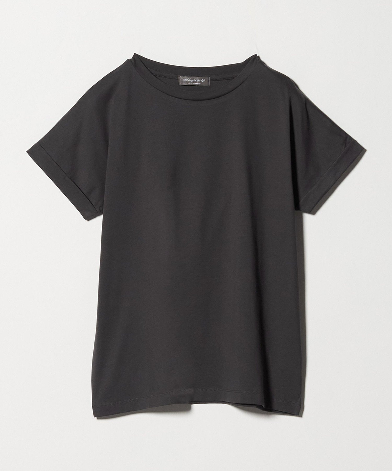 【ユナイテッドアローズ/UNITED ARROWS】のテンジク クルーネック Tシャツ A DAY IN THE LIFE インテリア・キッズ・メンズ・レディースファッション・服の通販 founy(ファウニー) 　ファッション　Fashion　レディースファッション　Fashion for Women　トップス・カットソー　Cut & Sew Tops　シャツ・ブラウス・オフィスカジュアル　Elegant Blouses & Button-Ups　ロングTシャツ・Tシャツ　Longline T-Shirts & Tees　インナー　Innerwear　シンプル　Simple, Minimal　ジャケット　Jacket, Outerwear　トレンド　Trend, Trending Now　バランス　Balance, Style Balance　ベーシック　Basic, Essential　ボーダー　Border, Stripe　半袖　Short Sleeve, Half Sleeve　アウトレット　Outlet / Clearance　夏　Summer　エレガント 上品　Elegant　ビジネス 仕事 通勤　Business / Work / Commuting　DK.GRAY|ID: prp329100004979862 ipo3291000000037315562