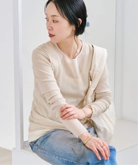 【プラージュ/Plage】の《追加》Mesh Sheer ロンT 6 大人の最旬トレンドファッション＆コーディネート founy(ファウニー) ファッション Fashion レディースファッション Fashion for Women トップス・カットソー Cut & Sew Tops ロングTシャツ・Tシャツ Longline T-Shirts & Tees シアー Sheer, See-Through シンプル Simple, Minimal ジャケット Jacket, Outerwear トレンド Trend, Trending Now ブレスレット Bracelet, Wristband 再入荷 Restock / Back in Stock |ID:prp329100004979864