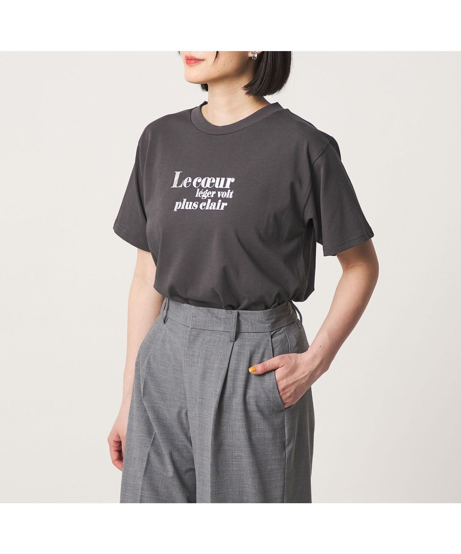 【ユナイテッドアローズ/UNITED ARROWS】のハクプリント ショートスリーブTシャツ A DAY IN THE LIFE 大人の最旬トレンドファッション＆コーディネート founy(ファウニー) 　ファッション　Fashion　レディースファッション　Fashion for Women　トップス・カットソー　Cut & Sew Tops　シャツ・ブラウス・オフィスカジュアル　Elegant Blouses & Button-Ups　ロングTシャツ・Tシャツ　Longline T-Shirts & Tees　インナー　Innerwear　コンパクト　Compact, Small Size　ショート　Short, Short Length　ジャケット　Jacket, Outerwear　スラックス　Slacks, Dress Pants　スリーブ　Sleeve, Long Sleeve / Short Sleeve　トレンド　Trend, Trending Now　バランス　Balance, Style Balance　フェミニン　Feminine, Girly　プリント　Print, Printed Pattern　プリーツ　Pleats, Pleated　ベーシック　Basic, Essential　メタリック　Metallic, Shiny Finish　リラックス　Relax, Relaxed Fit　ロング　Long, Long-Length　アウトレット　Outlet / Clearance　ビジネス 仕事 通勤　Business / Work / Commuting　 other-1|ID: prp329100004979867 ipo3291000000037315592