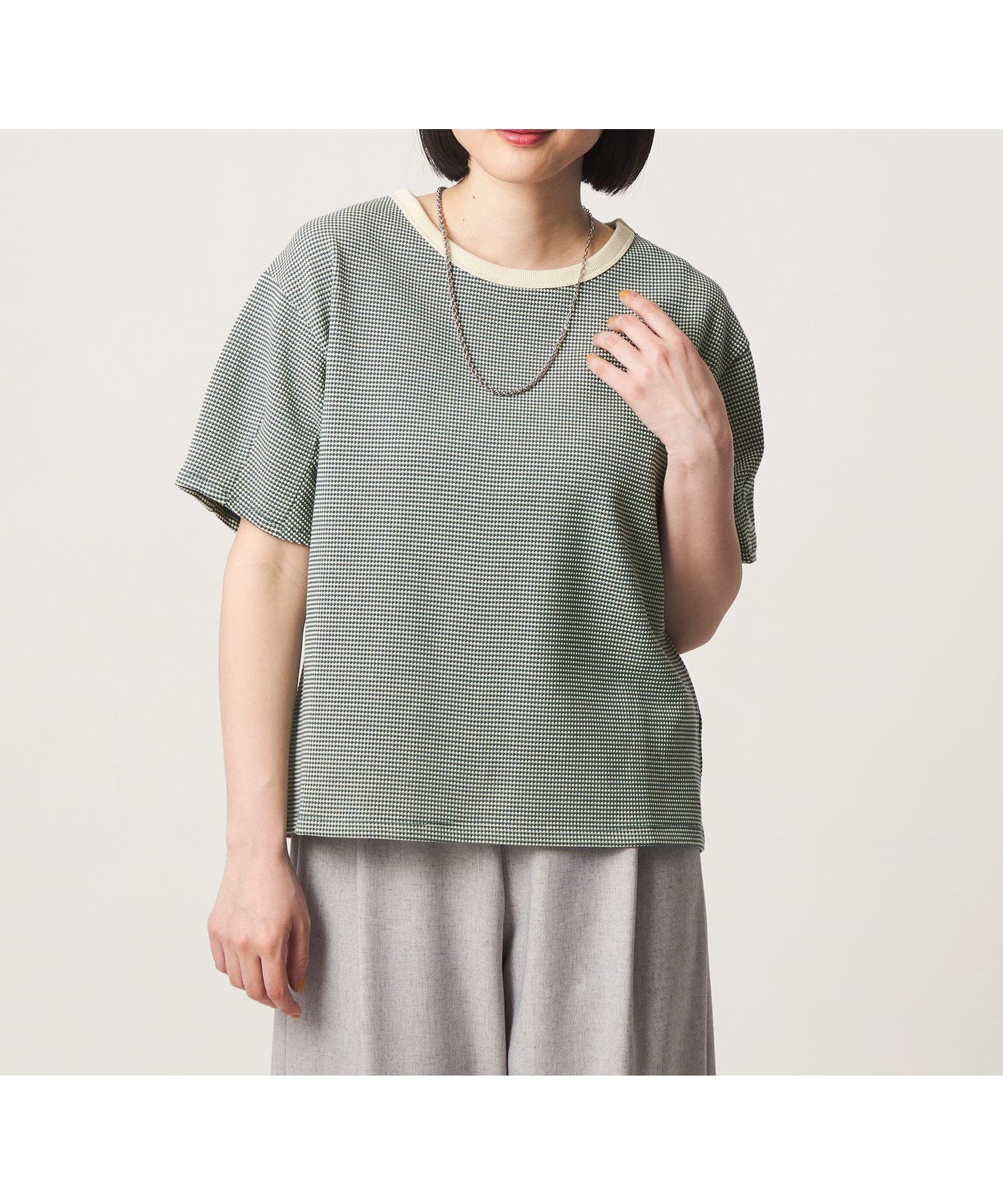 【ユナイテッドアローズ/UNITED ARROWS】のワッフルボーダー タックスリーブTシャツ A DAY IN THE LIFE インテリア・キッズ・メンズ・レディースファッション・服の通販 founy(ファウニー) 　ファッション　Fashion　レディースファッション　Fashion for Women　トップス・カットソー　Cut & Sew Tops　シャツ・ブラウス・オフィスカジュアル　Elegant Blouses & Button-Ups　ロングTシャツ・Tシャツ　Longline T-Shirts & Tees　カットソー　Cut and Sewn Top　シンプル　Simple, Minimal　スリーブ　Sleeve, Long Sleeve / Short Sleeve　デニム　Denim, Jeans Material　トレンド　Trend, Trending Now　バランス　Balance, Style Balance　フォルム　Silhouette, Form　ボーダー　Border, Stripe　無地　Plain, Solid Color　ロング　Long, Long-Length　ワッフル　Waffle, Waffle Knit　アウトレット　Outlet / Clearance　おすすめ　Recommended / Our Picks　夏　Summer　ビジネス 仕事 通勤　Business / Work / Commuting　KELLY|ID: prp329100004979869 ipo3291000000037315604