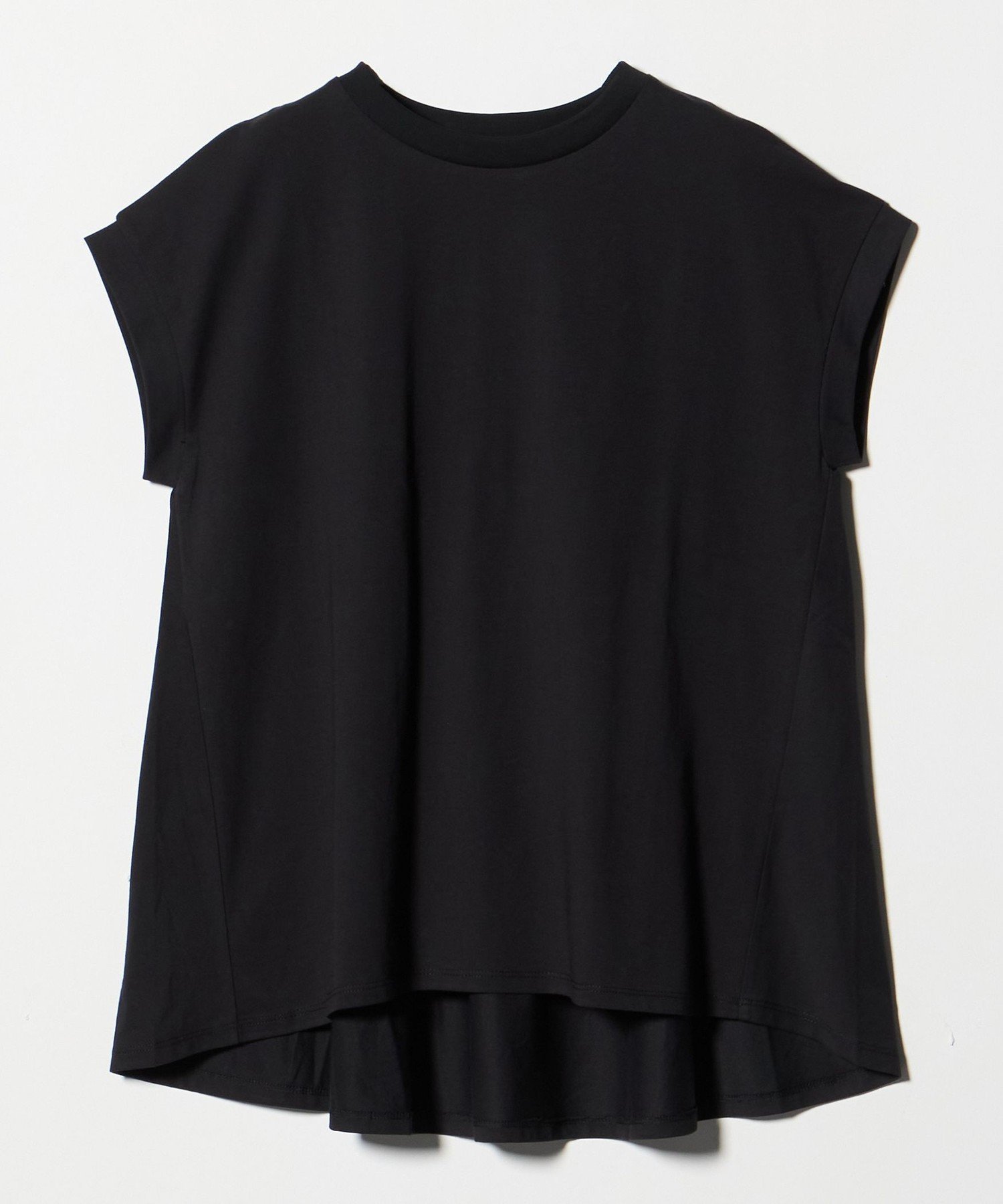 【ユナイテッドアローズ/UNITED ARROWS】のプレーティングテンジク フレア フレンチスリーブTシャツ -接触冷感・UVカット・吸水速乾- A DAY IN THE LIFE インテリア・キッズ・メンズ・レディースファッション・服の通販 founy(ファウニー) 　ファッション　Fashion　レディースファッション　Fashion for Women　トップス・カットソー　Cut & Sew Tops　シャツ・ブラウス・オフィスカジュアル　Elegant Blouses & Button-Ups　ロングTシャツ・Tシャツ　Longline T-Shirts & Tees　カットソー　Cut and Sewn Top　吸水　Absorbent, Quick-Dry　シンプル　Simple, Minimal　スリーブ　Sleeve, Long Sleeve / Short Sleeve　トレンド　Trend, Trending Now　定番　Standard, Basic Item　人気　Popular, Best Seller　バランス　Balance, Style Balance　パターン　Pattern, Design Print　フレア　Flare, Flared　フレンチ　French, French Style　ワイド　Wide, Wide Fit　アウトレット　Outlet / Clearance　おすすめ　Recommended / Our Picks　ビジネス 仕事 通勤　Business / Work / Commuting　BLACK|ID: prp329100004979873 ipo3291000000037315627