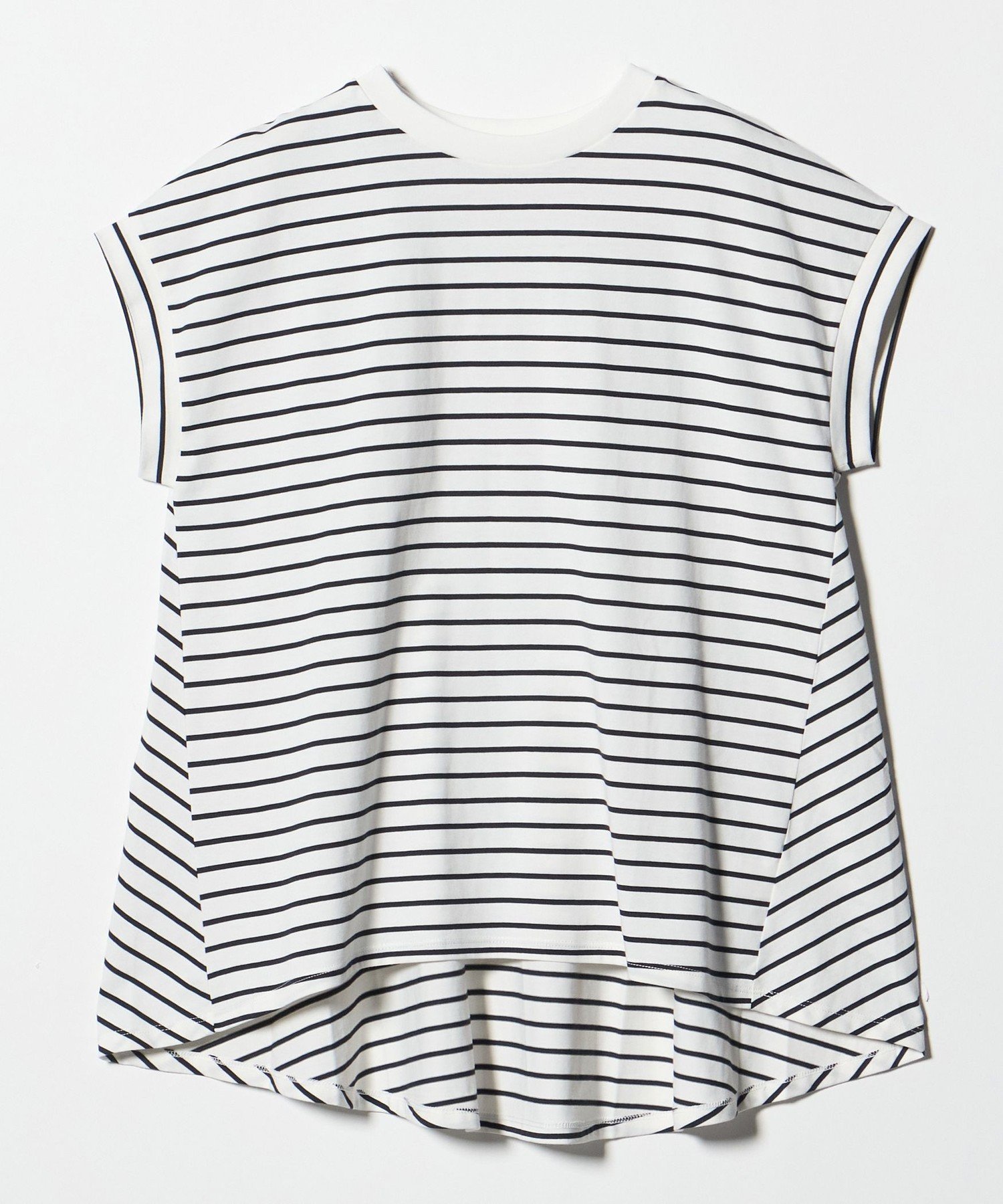 【ユナイテッドアローズ/UNITED ARROWS】のプレーティングテンジク フレア フレンチスリーブTシャツ -接触冷感・UVカット・吸水速乾- A DAY IN THE LIFE インテリア・キッズ・メンズ・レディースファッション・服の通販 founy(ファウニー) 　ファッション　Fashion　レディースファッション　Fashion for Women　トップス・カットソー　Cut & Sew Tops　シャツ・ブラウス・オフィスカジュアル　Elegant Blouses & Button-Ups　ロングTシャツ・Tシャツ　Longline T-Shirts & Tees　カットソー　Cut and Sewn Top　吸水　Absorbent, Quick-Dry　シンプル　Simple, Minimal　スリーブ　Sleeve, Long Sleeve / Short Sleeve　トレンド　Trend, Trending Now　定番　Standard, Basic Item　人気　Popular, Best Seller　バランス　Balance, Style Balance　パターン　Pattern, Design Print　フレア　Flare, Flared　フレンチ　French, French Style　ワイド　Wide, Wide Fit　アウトレット　Outlet / Clearance　おすすめ　Recommended / Our Picks　ビジネス 仕事 通勤　Business / Work / Commuting　その他1|ID: prp329100004979873 ipo3291000000037315630