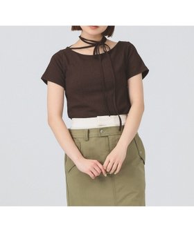【ビームス ウイメン/BEAMS】のネックリボン ボートネック Tシャツ 大人の最旬トレンドファッション＆コーディネート founy(ファウニー) ファッション Fashion レディースファッション Fashion for Women トップス・カットソー Cut & Sew Tops シャツ・ブラウス・オフィスカジュアル Elegant Blouses & Button-Ups ロングTシャツ・Tシャツ Longline T-Shirts & Tees インナー Innerwear カットソー Cut and Sewn Top キャミワンピース Cami Dress, Slip Dress シンプル Simple, Minimal スラックス Slacks, Dress Pants デコルテ Décolleté, Neckline デニム Denim, Jeans Material フィット Fit, Slim Fit リボン Ribbon, Bow おすすめ Recommended / Our Picks |ID:prp329100004979883