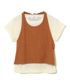 【ビームス ハート/BEAMS HEART】のホルターネック タンクトップ * シアー Tシャツ(セットアイテム) 26SS 着回し 重ね着 大人の最旬トレンドファッション＆コーディネート founy(ファウニー) ファッション Fashion レディースファッション Fashion for Women トップス・カットソー Cut & Sew Tops シャツ・ブラウス・オフィスカジュアル Elegant Blouses & Button-Ups ロングTシャツ・Tシャツ Longline T-Shirts & Tees 2026年 2026 2026春夏・S/S Spring/Summer 2026 SS26 コンパクト Compact, Small Size シアー Sheer, See-Through タンク Tank Top, Sleeveless Top デニム Denim, Jeans Material トレンド Trend, Trending Now リボン Ribbon, Bow 半袖 Short Sleeve, Half Sleeve 夏 Summer thumbnail OFF×ORANGE|ID: prp329100004979886 ipo3291000000037315684