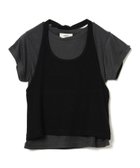 【ビームス ハート/BEAMS HEART】のホルターネック タンクトップ * シアー Tシャツ(セットアイテム) 26SS 着回し 重ね着 大人の最旬トレンドファッション＆コーディネート founy(ファウニー) ファッション Fashion レディースファッション Fashion for Women トップス・カットソー Cut & Sew Tops シャツ・ブラウス・オフィスカジュアル Elegant Blouses & Button-Ups ロングTシャツ・Tシャツ Longline T-Shirts & Tees 2026年 2026 2026春夏・S/S Spring/Summer 2026 SS26 コンパクト Compact, Small Size シアー Sheer, See-Through タンク Tank Top, Sleeveless Top デニム Denim, Jeans Material トレンド Trend, Trending Now リボン Ribbon, Bow 半袖 Short Sleeve, Half Sleeve 夏 Summer thumbnail CHARCOAL×BLACK|ID: prp329100004979886 ipo3291000000037315685