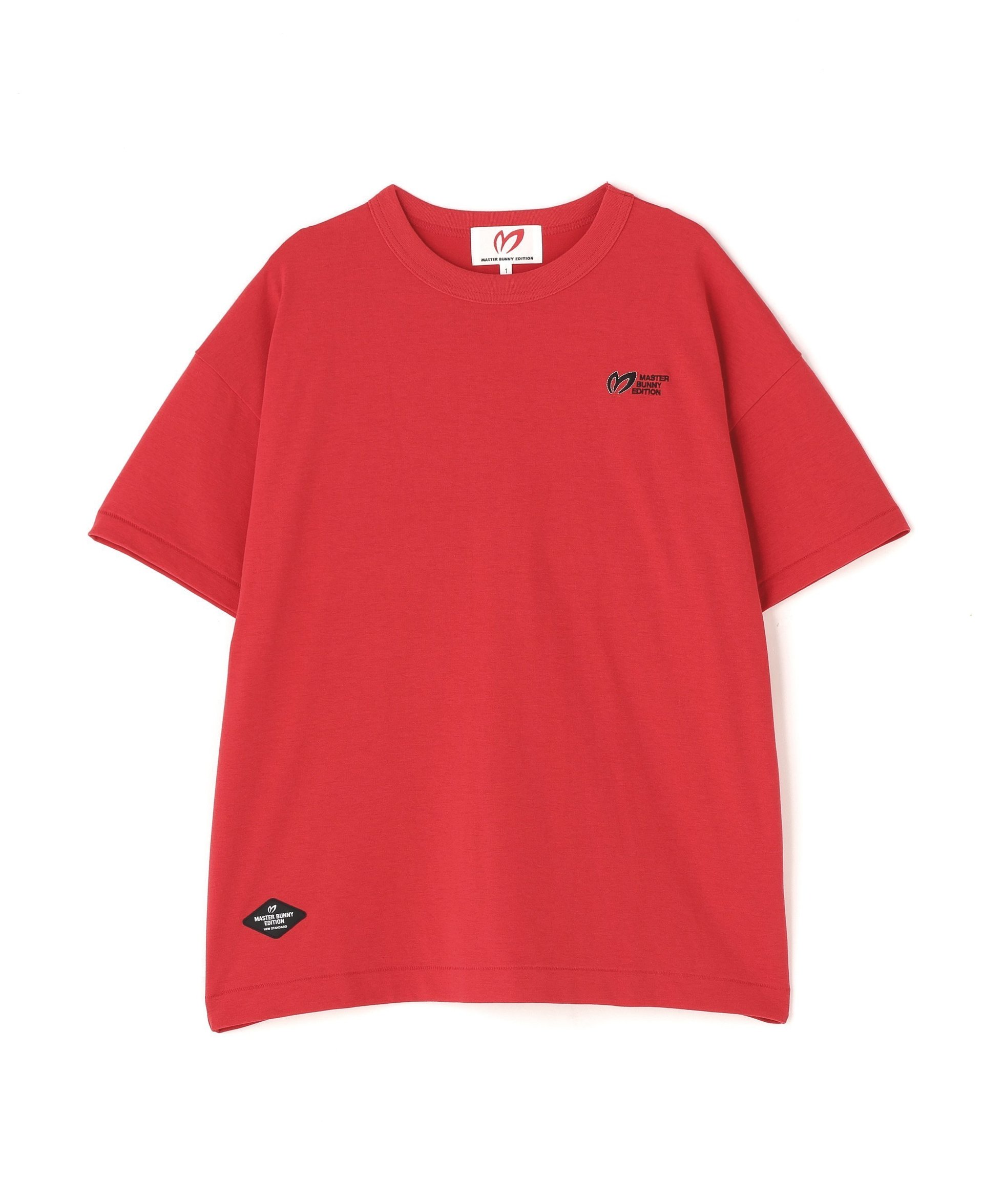 【マスターバニーエディション/MASTER BUNNY EDITION】のストレッチジャージ半袖Tシャツ インテリア・キッズ・メンズ・レディースファッション・服の通販 founy(ファウニー) 　ファッション　Fashion　レディースファッション　Fashion for Women　トップス・カットソー　Cut & Sew Tops　シャツ・ブラウス・オフィスカジュアル　Elegant Blouses & Button-Ups　ロングTシャツ・Tシャツ　Longline T-Shirts & Tees　ゴルフ　Golf　ストレッチ　Stretch, Stretchy Fabric　半袖　Short Sleeve, Half Sleeve　レッド|ID: prp329100004979896 ipo3291000000037315728