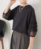 【ビアズリー/BEARDSLEY】の袖チュールキリカエプルオーバー ブラック|ID: prp329100004979897 ipo3291000000037315731