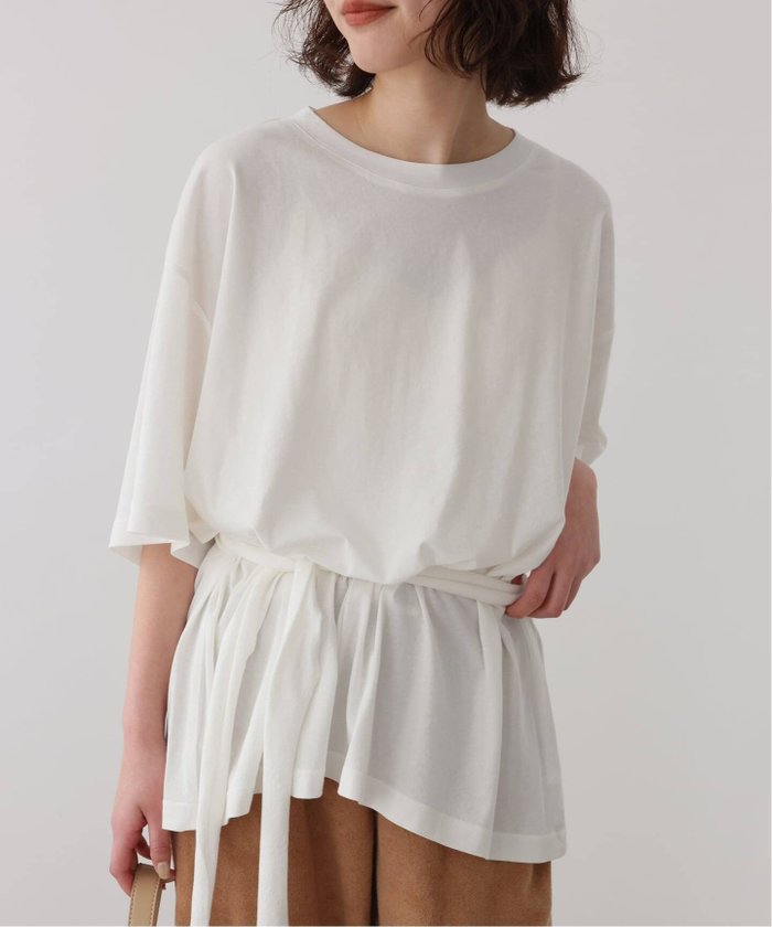 【スローブ イエナ/SLOBE IENA】のPlus by ONIT/オニット SLOBE別注 スカーフ付Tシャツ インテリア・キッズ・メンズ・レディースファッション・服の通販 founy(ファウニー) https://founy.com/ ファッション Fashion レディースファッション Fashion for Women トップス・カットソー Cut & Sew Tops ニット Knit Tops & Sweaters シャツ・ブラウス・オフィスカジュアル Elegant Blouses & Button-Ups ロングTシャツ・Tシャツ Longline T-Shirts & Tees 2023年 2023 2023春夏・S/S Spring/Summer 2023 SS23 スカーフ Scarf, Neckwear スマート Smart, Elegant 別注 Limited Edition, Custom Order |ID: prp329100004979902 ipo3291000000037315746
