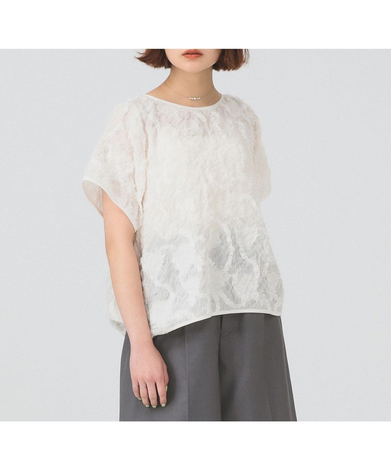 【ビームス ウイメン/BEAMS】のシュリンクJAQ_T インテリア・キッズ・メンズ・レディースファッション・服の通販 founy(ファウニー) 　ファッション　Fashion　レディースファッション　Fashion for Women　IVORY|ID: prp329100004979911 ipo3291000000037315779