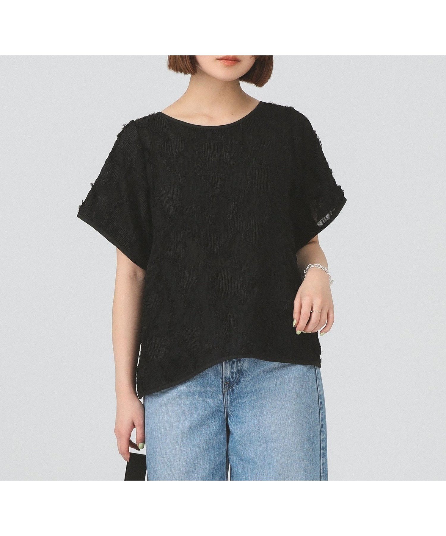 【ビームス ウイメン/BEAMS】のシュリンクJAQ_T インテリア・キッズ・メンズ・レディースファッション・服の通販 founy(ファウニー) 　ファッション　Fashion　レディースファッション　Fashion for Women　BLACK|ID: prp329100004979911 ipo3291000000037315780