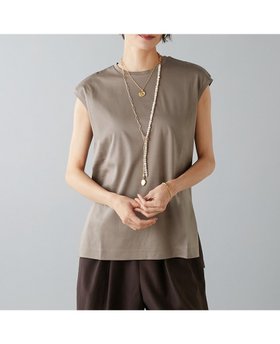 【リエス/Liesse】のベーシックノースリーブトップス 大人の最旬トレンドファッション＆コーディネート founy(ファウニー) ファッション Fashion レディースファッション Fashion for Women トップス・カットソー Cut & Sew Tops キャミソール&ノースリーブ Camisoles & Sleeveless Tops インナー Innerwear カットソー Cut and Sewn Top シンプル Simple, Minimal ジャケット Jacket, Outerwear スリット Slit, Slit Detail バランス Balance, Style Balance ファブリック Fabric, Textile エレガント 上品 Elegant 夏 Summer |ID:prp329100004979914