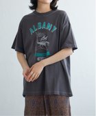 【ヴァンス エクスチェンジ/VENCE EXCHANGE】のキャラプリントTシャツ 大人の最旬トレンドファッション＆コーディネート founy(ファウニー) ファッション Fashion レディースファッション Fashion for Women トップス・カットソー Cut & Sew Tops シャツ・ブラウス・オフィスカジュアル Elegant Blouses & Button-Ups ロングTシャツ・Tシャツ Longline T-Shirts & Tees おすすめ Recommended / Our Picks トレンド Trend, Trending Now フレア Flare, Flared プリント Print, Printed Pattern プリーツ Pleats, Pleated ワイド Wide, Wide Fit thumbnail チャコール|ID: prp329100004979918 ipo3291000000037315809