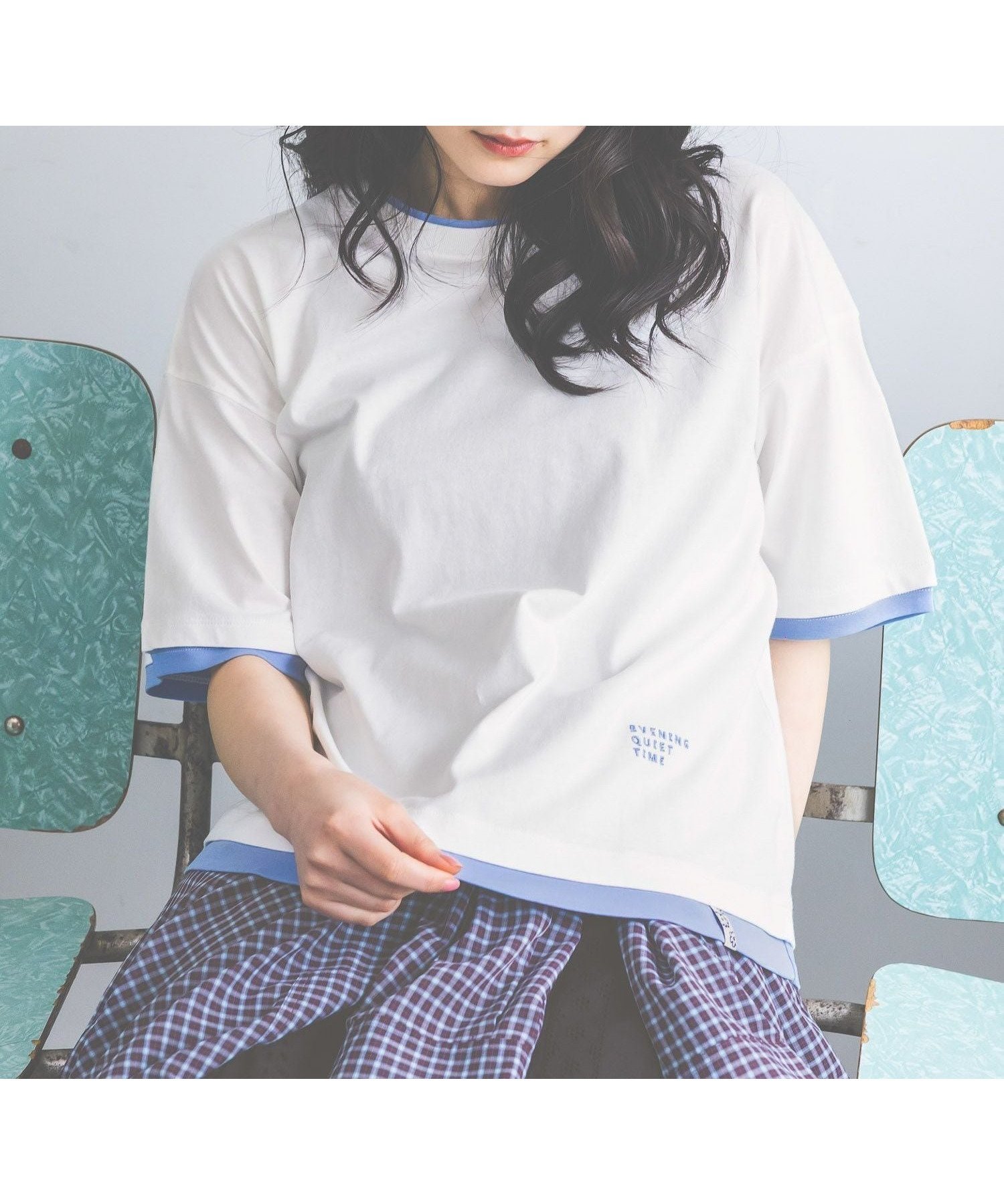 【ニコアンド/niko and】のレイヤーライクTシャツ インテリア・キッズ・メンズ・レディースファッション・服の通販 founy(ファウニー) 　ファッション　Fashion　レディースファッション　Fashion for Women　トップス・カットソー　Cut & Sew Tops　シャツ・ブラウス・オフィスカジュアル　Elegant Blouses & Button-Ups　ロングTシャツ・Tシャツ　Longline T-Shirts & Tees　おすすめ　Recommended / Our Picks　サンダル　Sandals, Summer Shoes　ショルダー　Shoulder, Shoulder Strap　シンプル　Simple, Minimal　ストライプ　Stripe, Striped Pattern　スラックス　Slacks, Dress Pants　トレンド　Trend, Trending Now　ドロップ　Drop Shoulder, Dropped Style　フロント　Front, Front Design　ワイド　Wide, Wide Fit　夏　Summer　オフ|ID: prp329100004979923 ipo3291000000037315827