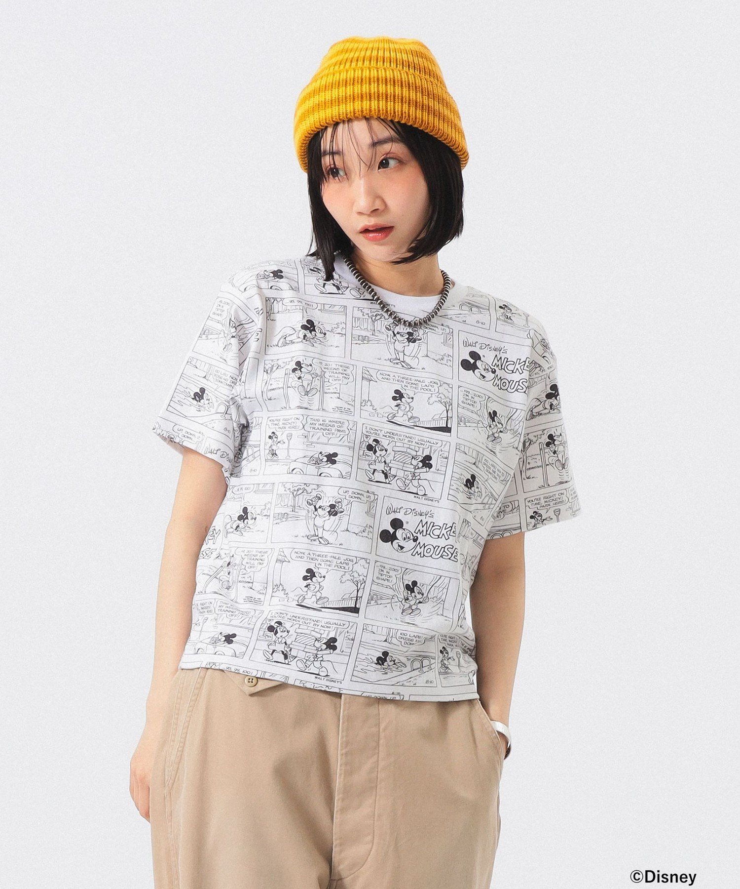 【ビームス ウイメン/BEAMS】の【別注】Champion / ミッキーマウス ミニーマウス / Tシャツ インテリア・キッズ・メンズ・レディースファッション・服の通販 founy(ファウニー) 　ファッション　Fashion　レディースファッション　Fashion for Women　トップス・カットソー　Cut & Sew Tops　シャツ・ブラウス・オフィスカジュアル　Elegant Blouses & Button-Ups　ロングTシャツ・Tシャツ　Longline T-Shirts & Tees　アメリカン　American Style　インナー　Innerwear　ヴィンテージ　Vintage Style　グラフィック　Graphic, Graphic Design　コンパクト　Compact, Small Size　シンプル　Simple, Minimal　ジャケット　Jacket, Outerwear　スポーツ　Sports, Activewear　デニム　Denim, Jeans Material　プリント　Print, Printed Pattern　別注　Limited Edition, Custom Order　ランニング　Running, Running Wear, Activewear, Jogging　ワーク　Workwear, Utility Style　筋トレ・ボディメイク　Workout / Body Make / Fitness　2026年　2026　2026春夏・S/S　Spring/Summer 2026 SS26　WHITE|ID: prp329100004979926 ipo3291000000037315846