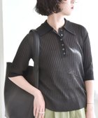 【シップス/SHIPS】のquaranciel 手洗い可能 シアー ラメ ポロ リブ ニット プルオーバー ブラック|ID: prp329100004979929 ipo3291000000037315858