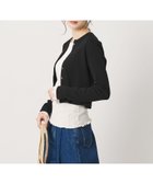 【ビューティ&ユース ユナイテッドアローズ/BEAUTY&YOUTH / UNITED ARROWS】のコットン パターンメッシュ カーディガン ウォッシャブル BLACK|ID: prp329100004979930 ipo3291000000037315863