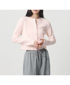 【ビューティ&ユース ユナイテッドアローズ/BEAUTY&YOUTH / UNITED ARROWS】のコットン パターンメッシュ カーディガン ウォッシャブル PINK|ID: prp329100004979930 ipo3291000000037315864