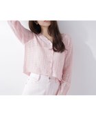 【ナチュラル ビューティー ベーシック/NATURAL BEAUTY BASIC】のクロシェニットカーディガン 大人の最旬トレンドファッション＆コーディネート founy(ファウニー) ファッション Fashion レディースファッション Fashion for Women トップス・カットソー Cut & Sew Tops ニット Knit Tops & Sweaters カーディガン・羽織り Layered Style Cardigans カーディガン Cardigan, Knitwear クロシェ Crochet, Knitted Lace クロップド Cropped, Short Length スカラップ Scallop, Scalloped Edge フェミニン Feminine, Girly 羽織 Haori, Light Jacket thumbnail ピンク|ID: prp329100004979934 ipo3291000000037315878