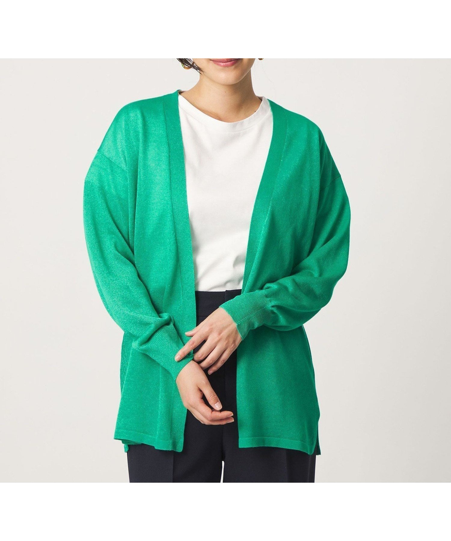 【ユナイテッドアローズ/UNITED ARROWS】のハイツイスト ノーボタン ミドルカーディガン -ウォッシャブル- A DAY IN THE LIFE インテリア・キッズ・メンズ・レディースファッション・服の通販 founy(ファウニー) 　ファッション　Fashion　レディースファッション　Fashion for Women　トップス・カットソー　Cut & Sew Tops　カーディガン・羽織り　Layered Style Cardigans　ウォッシャブル　Machine Washable　春　Spring　カーディガン　Cardigan, Knitwear　シンプル　Simple, Minimal　タンク　Tank Top, Sleeveless Top　ツイスト　Tweed, Tweed Fabric　トレンド　Trend, Trending Now　バランス　Balance, Style Balance　ブライト　Bright, Shiny　ミドル　Middle Length, Mid Height　リラックス　Relax, Relaxed Fit　S/S・春夏　SS, Spring/Summer, Warm Season　アウトレット　Outlet / Clearance　夏　Summer　ビジネス 仕事 通勤　Business / Work / Commuting　KELLY|ID: prp329100004979937 ipo3291000000037315897