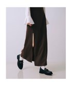 【セルフィスト/SELFIST】のショートパンツ付きスリットロングスカート ブラウン|ID: prp329100004979947 ipo3291000000037315968