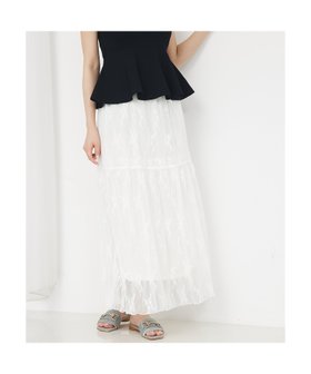 【セルフィスト/SELFIST】のレースロングスカート 大人の最旬トレンドファッション＆コーディネート founy(ファウニー) ファッション Fashion レディースファッション Fashion for Women スカート Skirts ロングスカート Long Skirts / Maxi & Midi Skirts ショート Short, Short Length デニム Denim, Jeans Material ペチコート Petticoat, Underskirt レース Lace, Lace Fabric |ID:prp329100004979951