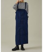 【ルージュヴィフラクレ/Rouge vif la cle】の【157*WOADBLUE】オーバーオールスカート/デニム/コットン【WEB限定 大人の最旬トレンドファッション＆コーディネート founy(ファウニー) ファッション Fashion レディースファッション Fashion for Women スカート Skirts インナー Innerwear エレガント 上品 Elegant 春 Spring カットソー Cut and Sewn Top クラシカル Classical, Vintage-Inspired コーデュロイ Corduroy, Cord Fabric シアー Sheer, See-Through ジーンズ Jeans, Denim Pants デニム Denim, Jeans Material バランス Balance, Style Balance パターン Pattern, Design Print フレア Flare, Flared ポケット Pocket, Pocket Detail 別注 Limited Edition, Custom Order モダン Modern, Contemporary ラップ Wrap, Wrap Design ワーク Workwear, Utility Style A/W・秋冬 Autumn/Winter S/S・春夏 SS, Spring/Summer, Warm Season 夏 Summer thumbnail ブルー|ID: prp329100004979955 ipo3291000000037315995