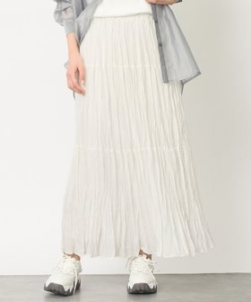 【アバハウスマヴィ/abahouse mavie】の【縦ラインで細見え】プリーツティアードスカート 大人の最旬トレンドファッション＆コーディネート founy(ファウニー) ファッション Fashion レディースファッション Fashion for Women スカート Skirts ティアードスカート Tiered Skirts ティアード Tiered, Tiered Style ティアードスカート Tiered Skirt, Flounced Skirt バランス Balance, Style Balance プリーツ Pleats, Pleated ミックス Mix, Mixed Style |ID:prp329100004979962