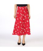 【キース/KEITH】のPoshフラワースカート 大人の最旬トレンドファッション＆コーディネート founy(ファウニー) ファッション Fashion レディースファッション Fashion for Women スカート Skirts スタイリッシュ Stylish, Fashionable ドレープ Drape, Draping Fabric フェミニン Feminine, Girly フラワー Flower, Floral フレア Flare, Flared プリント Print, Printed Pattern ロング Long, Long-Length thumbnail レッド|ID: prp329100004979965 ipo3291000000037316028