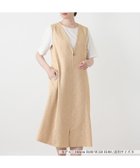 【レリアン/LEILIAN】のVネックジャンパースカート【Leilian WHITE LABEL】 ベージュ|ID: prp329100004979988 ipo3291000000037316104