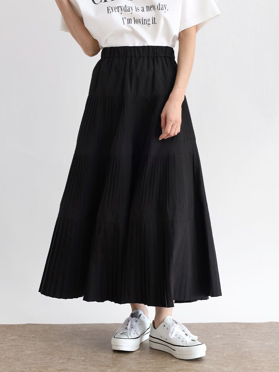 【ラシュッド/LASUD】のデザインプリーツスカート 大人の最旬トレンドファッション＆コーディネート founy(ファウニー) 　ファッション　Fashion　レディースファッション　Fashion for Women　スカート　Skirts　プリーツスカート / 上品フェミニンスタイル　Pleated Skirts　おすすめ　Recommended / Our Picks　カットソー　Cut and Sewn Top　プリーツ　Pleats, Pleated　ロング　Long, Long-Length　エレガント 上品　Elegant　人気　Popular, Best Seller　 other-1|ID: prp329100004980011 ipo3291000000037316176