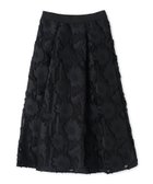 【ランバンコレクション/LANVIN COLLECTION】のサンフラワーカットジャカードスカート 大人の最旬トレンドファッション＆コーディネート founy(ファウニー) ファッション Fashion レディースファッション Fashion for Women スカート Skirts オーガンジー Organza Fabric カットジャガード Cut Jacquard シルク Silk, 100% Silk ボックス Boxy, Box Shape ロング Long, Long-Length thumbnail ブラック|ID: prp329100004980054 ipo3291000000037316333