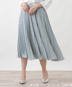 【レリアンプラスハウス/Leilian PLUS HOUSE】のプリーツスカート 大人の最旬トレンドファッション＆コーディネート founy(ファウニー) ファッション Fashion レディースファッション Fashion for Women スカート Skirts プリーツスカート / 上品フェミニンスタイル Pleated Skirts ウォッシャブル Machine Washable シンプル Simple, Minimal プリント Print, Printed Pattern プリーツ Pleats, Pleated ポケット Pocket, Pocket Detail エレガント 上品 Elegant 夏 Summer |ID:prp329100004980060