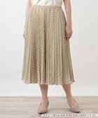 【レリアンプラスハウス/Leilian PLUS HOUSE】のプリーツスカート 大人の最旬トレンドファッション＆コーディネート founy(ファウニー) ファッション Fashion レディースファッション Fashion for Women スカート Skirts プリーツスカート / 上品フェミニンスタイル Pleated Skirts ウォッシャブル Machine Washable シンプル Simple, Minimal プリント Print, Printed Pattern プリーツ Pleats, Pleated ポケット Pocket, Pocket Detail エレガント 上品 Elegant 夏 Summer thumbnail ゴールド|ID: prp329100004980060 ipo3291000000037316350