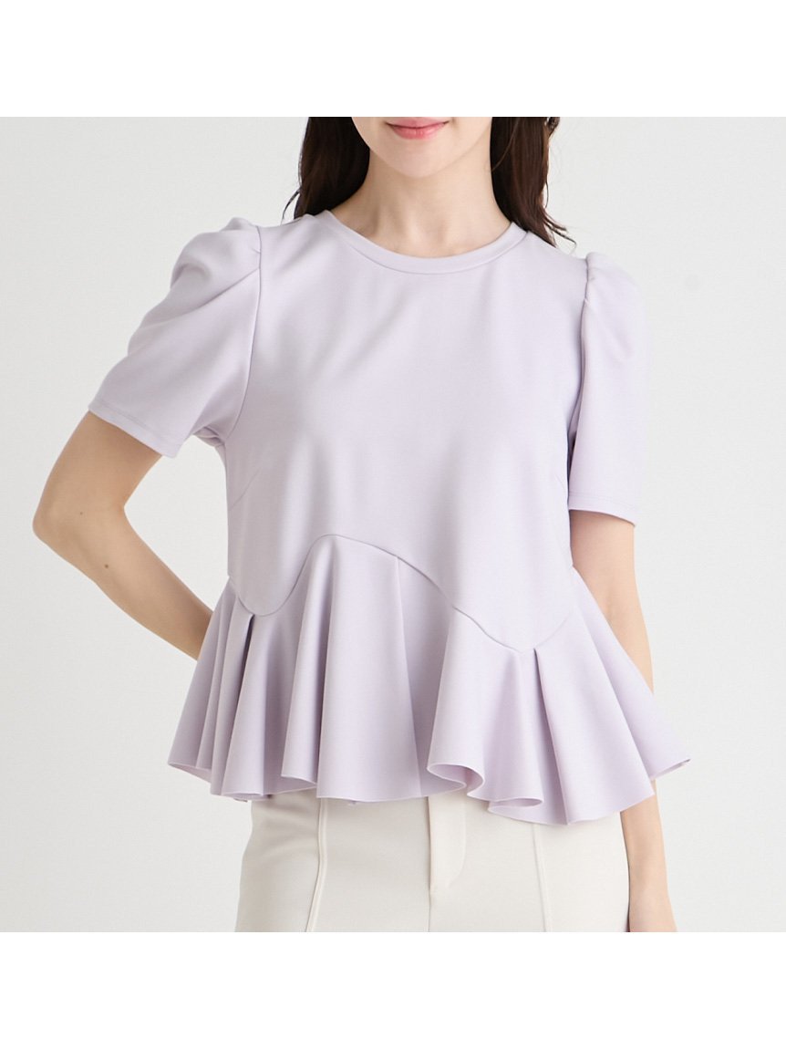 【セルフォード/CELFORD】の【洗える】アシンメトリーカットトップス インテリア・キッズ・メンズ・レディースファッション・服の通販 founy(ファウニー) 　ファッション　Fashion　レディースファッション　Fashion for Women　トップス・カットソー　Cut & Sew Tops　おすすめ　Recommended / Our Picks　ウェーブ　Wavy Pattern　カットソー　Cut and Sewn Top　ストレッチ　Stretch, Stretchy Fabric　ストレート　Straight, Straight Cut　スマート　Smart, Elegant　プレート　Plate, Dish　洗える　Machine Washable　LAV[071]|ID: prp329100004980089 ipo3291000000037316490