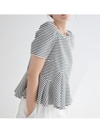 【セルフォード/CELFORD】の【洗える】アシンメトリーカットトップス 大人の最旬トレンドファッション＆コーディネート founy(ファウニー) ファッション Fashion レディースファッション Fashion for Women トップス・カットソー Cut & Sew Tops おすすめ Recommended / Our Picks ウェーブ Wavy Pattern カットソー Cut and Sewn Top ストレッチ Stretch, Stretchy Fabric ストレート Straight, Straight Cut スマート Smart, Elegant プレート Plate, Dish 洗える Machine Washable thumbnail BORDER[933]|ID: prp329100004980089 ipo3291000000037316491