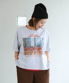 【スタディオ クリップ/studio CLIP】の【MINAKO企画】ポンチョフォトTシャツ 大人の最旬トレンドファッション＆コーディネート founy(ファウニー) ファッション Fashion レディースファッション Fashion for Women アウター Coat / Outerwear Collection ポンチョ・ケープコート Ponchos & Capes トップス・カットソー Cut & Sew Tops シャツ・ブラウス・オフィスカジュアル Elegant Blouses & Button-Ups ロングTシャツ・Tシャツ Longline T-Shirts & Tees おすすめ Recommended / Our Picks スリット Slit, Slit Detail thumbnail ライトグレー12|ID: prp329100004980098 ipo3291000000037316549