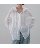 【ローリーズファーム/LOWRYS FARM】のフリルフードシャツ 大人の最旬トレンドファッション＆コーディネート founy(ファウニー) ファッション Fashion レディースファッション Fashion for Women トップス・カットソー Cut & Sew Tops シャツ・ブラウス・オフィスカジュアル Elegant Blouses & Button-Ups おすすめ Recommended / Our Picks インナー Innerwear キャミソール Camisole, Spaghetti Strap Top シアー Sheer, See-Through スウェット / スエット Sweatshirt, Sweatwear フリル Frill, Ruffle 夏 Summer thumbnail オフホワイト|ID: prp329100004980100 ipo3291000000037316564